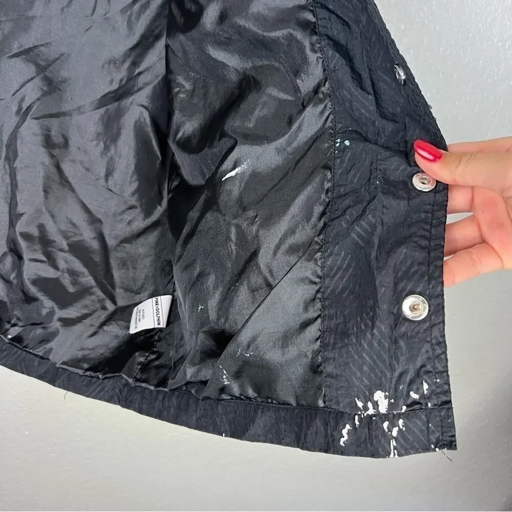 Pink Dolphin High Tides Coaches Jacket Black S Windbreaker Camo Lightweight